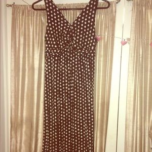 👠2 for 20 Brownish Black white polka dot dress